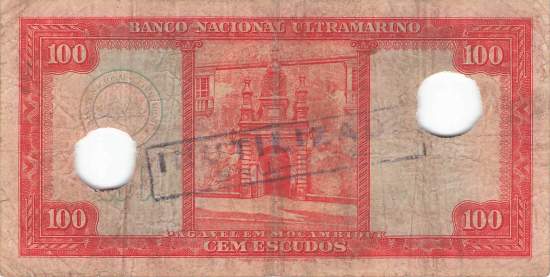 Mosambik p107-2 100 Escudos 1958